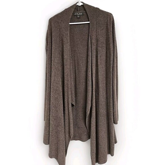 Barefoot Dreams Sweaters - Barefoot Dreams Bamboo Chic Lite Calypso Wrap Cardigan Sweater  Cocoa Brown L/XL